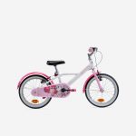 Infantil Btwin 500 Doctor Girl 16" Blanca Rosa Bicicleta